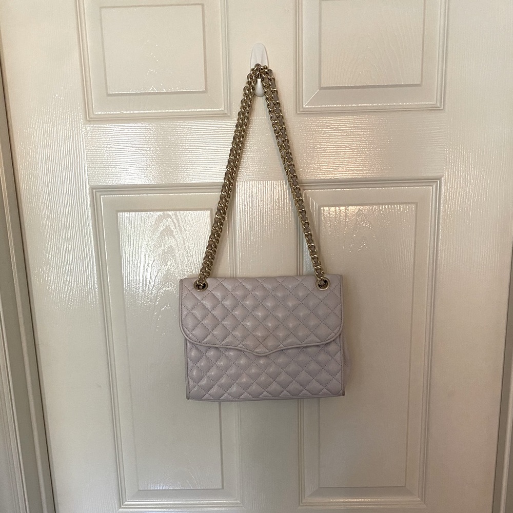Rebecca Minkoff Quilted Cross Body Bag - white